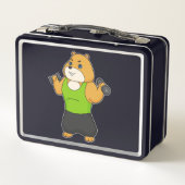 ハムスターフィットネスダンベル メタルランチボックス (裏面)