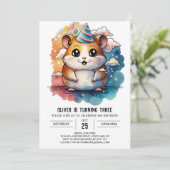 ハムスターフレンズよくはしゃぐ誕生日 招待状 (スタンド正面)