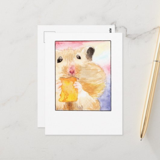 ハムスターペットセルフィー – DNMポストカード ポストカード (正面/裏面インサイチュ)