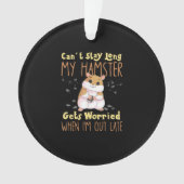 ハムスターペットハムスターの飼い主 オーナメント (正面)