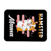 ハムスターママ マグネット (横)