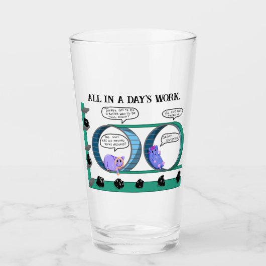 ハムスター企業のホイールガラス タンブラーグラス (正面)