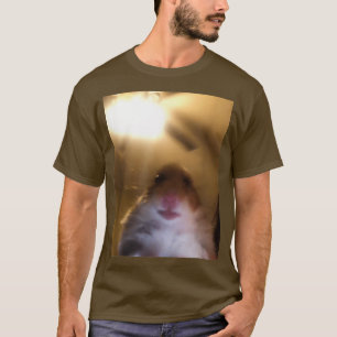 ハムスター凝視カメラミーム Tシャツ