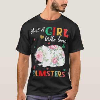 ハムスター動物愛好家Tシャツ ハムスターが好きなだけの女の子 Tシャツ