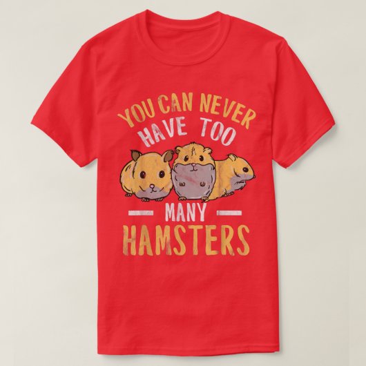 ハムスター夜間ダイガーかわいい Tシャツ (デザイン正面)
