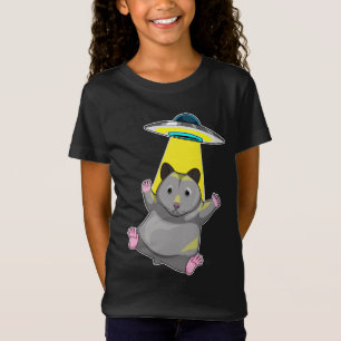 ハムスター宇宙船宇宙 Tシャツ