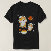 ハムスター宇宙飛行士ゲイベアプライド Tシャツ (デザイン正面)