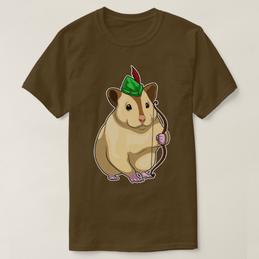 ハムスター射手弓1 Tシャツ (デザイン正面)