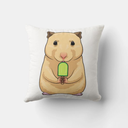 ハムスター小柱 クッション (裏面)