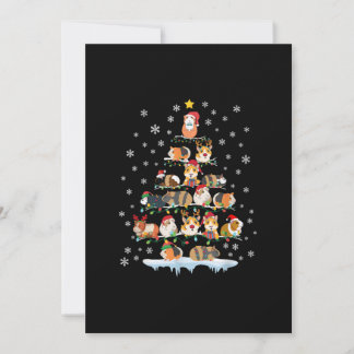 ハムスター恋人クリスマスツリーギニアピッグギフト 案内状