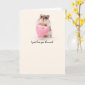 ハムスター愛 カード (黄色い花)