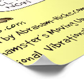 ハムスター感情振動スケールポスタープリント ポスター (角)