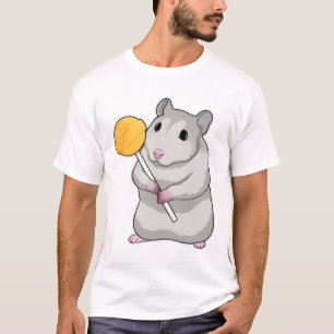 ハムスター棒つきキャンデー Tシャツ