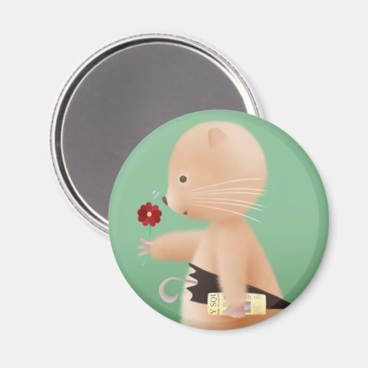 ハムスター氏は会社に行く マグネット (正面/裏面)