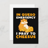 ハムスター私祈がチーズに 出欠カード (正面/裏面)