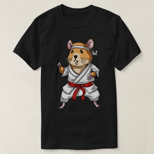 ハムスター空手 Tシャツ (デザイン正面)