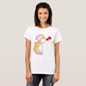 ハムスター花嫁ベールウェディング Tシャツ (正面フル)
