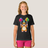 ハムスター誕生日バルーン Tシャツ (正面フル)