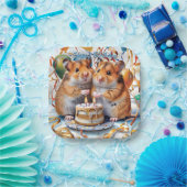 ハムスター誕生日パーティー ペーパープレート (パーティー)