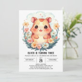 ハムスター誕生日フェスティバル魔法 招待状 (スタンド正面)