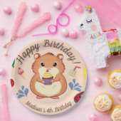 ハムスター誕生日プールパーティー ペーパープレート (パーティー)