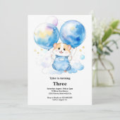 ハムスター誕生日招待状 招待状 (スタンド正面)