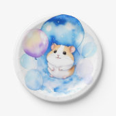 ハムスター誕生日 ペーパープレート (正面)