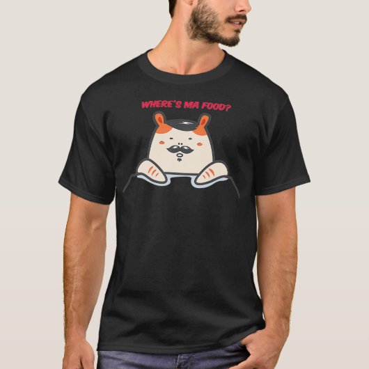 ハムスター購入どこ私の食品プレミアム Tシャツ (正面)