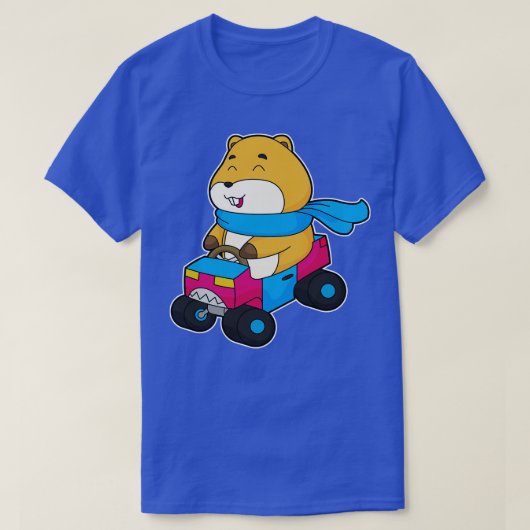 ハムスター車 Tシャツ (デザイン正面)