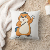 ハムスター郵便配達員の手紙 クッション (ブランケット)