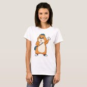 ハムスター郵便配達員の手紙 Tシャツ (正面フル)