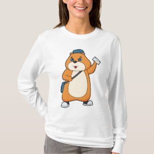 ハムスター郵便配達員の手紙 Tシャツ
