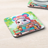 ハムスター配信ヒーロー コースター (左側)