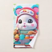 ハムスター配信ヒーロー バスタオルセット (ハンドタオル)
