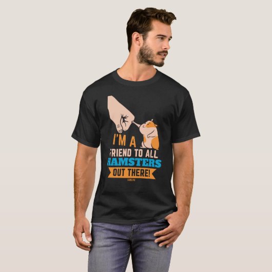 ハムスター齧歯類動物愛好家 Tシャツ (正面フル)