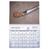 ハムスター2010年の年 カレンダー (1月 2027)