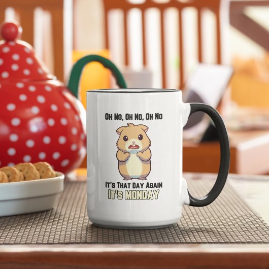 ハムスター – ああ、その日は月曜日だ マグカップ