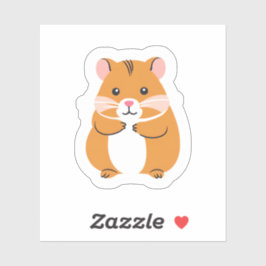 ハムスター | かわいい手描き茶色のペット シール