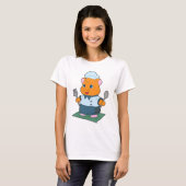ハムスター カトラリー 調理 キッチン Tシャツ (正面フル)