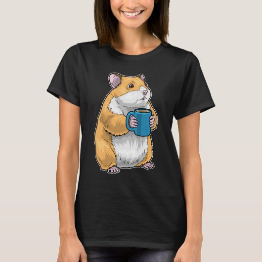 ハムスター コーヒーマグ Tシャツ (正面)