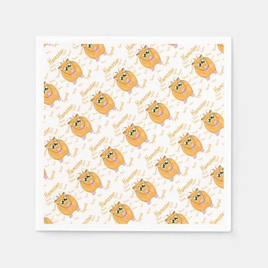 ハムスター スタンダードカクテルナプキン (正面)