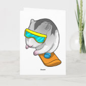 ハムスター スノーボーダー スノーボード カード (裏面)