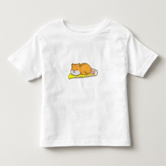ハムスター&チーズ入りピザ トドラーTシャツ (正面)