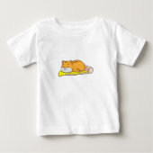 ハムスター&チーズ入りピザ ベビーTシャツ (正面)