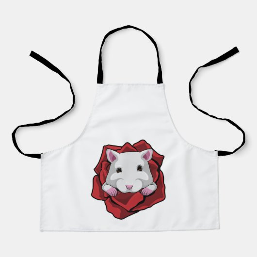 ハムスター(バラ) エプロン (正面)