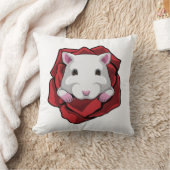 ハムスター(バラ) クッション (ブランケット)