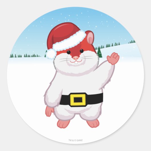 ハムスター ラウンドシール (正面)