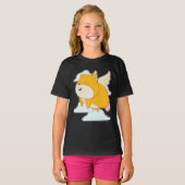 ハムスター 天使の羽 根雲 Tシャツ (正面フル)