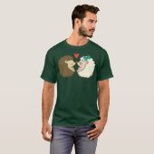 ハムスター 結婚記念日 婚約パーティー 彼 Tシャツ (正面フル)