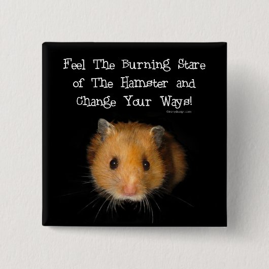 ハムスター 缶バッジ (正面)